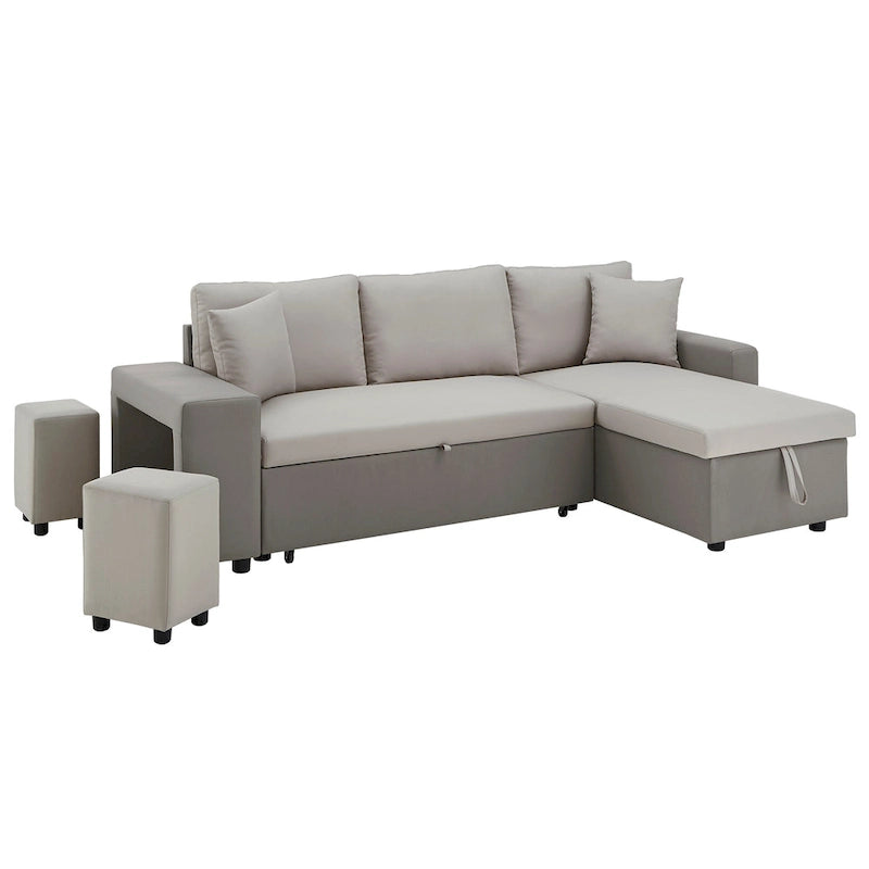 Lorca 2-tone Convertible Sofa with Storage by iNSPIRE Q Modern