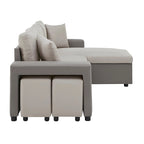 Lorca 2-tone Convertible Sofa with Storage by iNSPIRE Q Modern