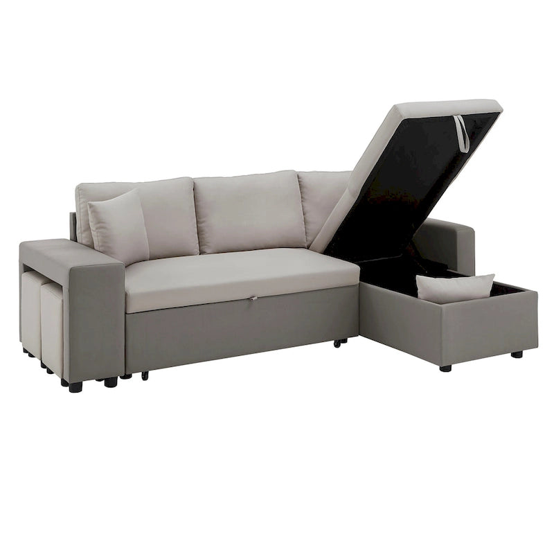 Lorca 2-tone Convertible Sofa with Storage by iNSPIRE Q Modern