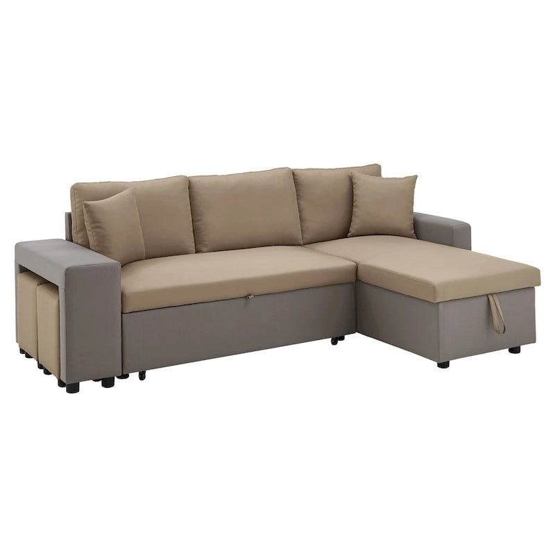 Lorca 2-tone Convertible Sofa with Storage by iNSPIRE Q Modern