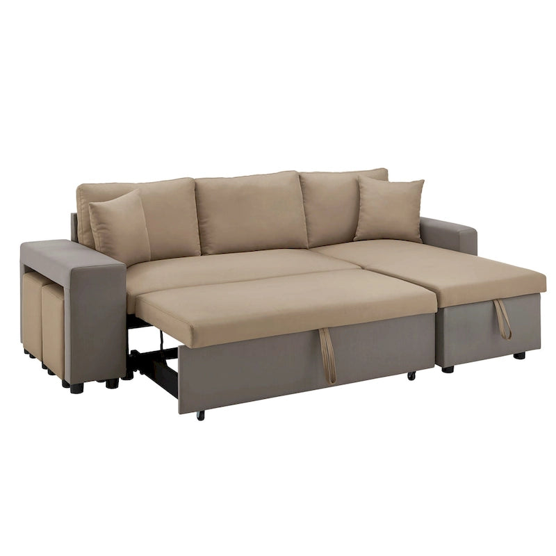 Lorca 2-tone Convertible Sofa with Storage by iNSPIRE Q Modern