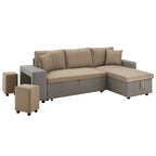 Lorca 2-tone Convertible Sofa with Storage by iNSPIRE Q Modern