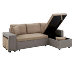 Lorca 2-tone Convertible Sofa with Storage by iNSPIRE Q Modern