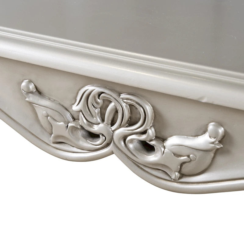 Furniture of America Clarissa Traditional Solid Wood Coffee Table with Carved Legs
