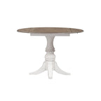 Magnolia Manor Antique White Weathered Bark Opt 5 Piece Drop Leaf Set