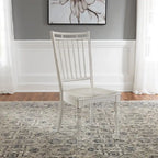 Magnolia Manor Antique White Weathered Bark Opt 5 Piece Drop Leaf Set