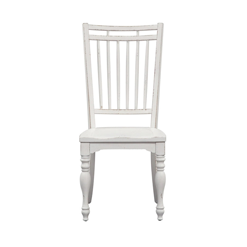 Magnolia Manor Antique White Weathered Bark Opt 5 Piece Drop Leaf Set