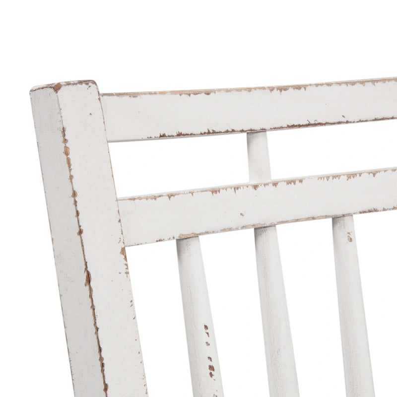 Magnolia Manor Antique White Weathered Bark Opt 5 Piece Drop Leaf Set