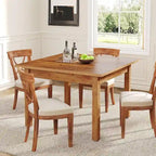 Country Rustic Square Dining Table with Solid Wood Legs - 39.4D x 39.4W x 30H
