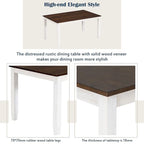 6-Piece Dining Room Table Set with 4 Chairs & a Bench