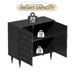 Clihome 2 Door Sideboard Glossy Locker Media Storage Accent Cabinet