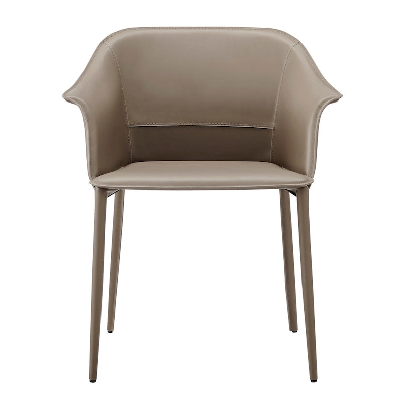 Callie Recycled Leather Dining Arm Chair