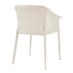 Callie Recycled Leather Dining Arm Chair