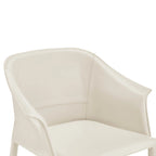 Callie Recycled Leather Dining Arm Chair