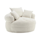 Indoor circular wide sofa and lazy sofa chair