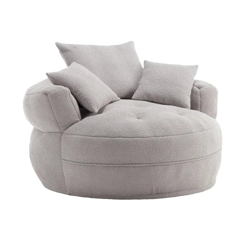 Indoor circular wide sofa and lazy sofa chair