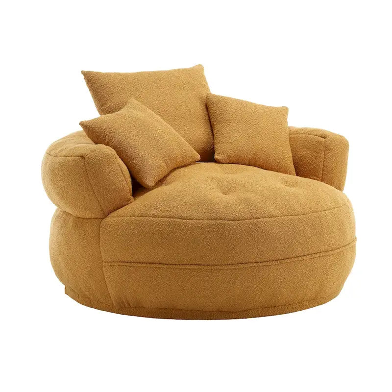 Indoor circular wide sofa and lazy sofa chair