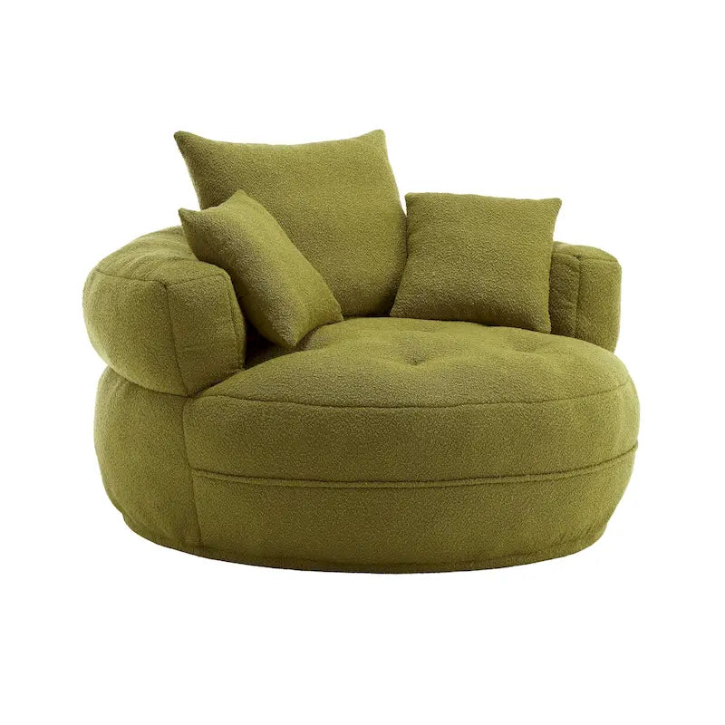 Indoor circular wide sofa and lazy sofa chair