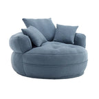 Indoor circular wide sofa and lazy sofa chair