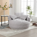 Indoor circular wide sofa and lazy sofa chair