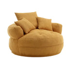 Indoor circular wide sofa and lazy sofa chair