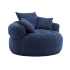 Indoor circular wide sofa and lazy sofa chair