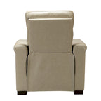 Alicia 34.65 Wide Contemporary Classic Genuine Leather Power Recliner With USB Port