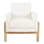 HomePop Modern Wood Frame Accent Chair