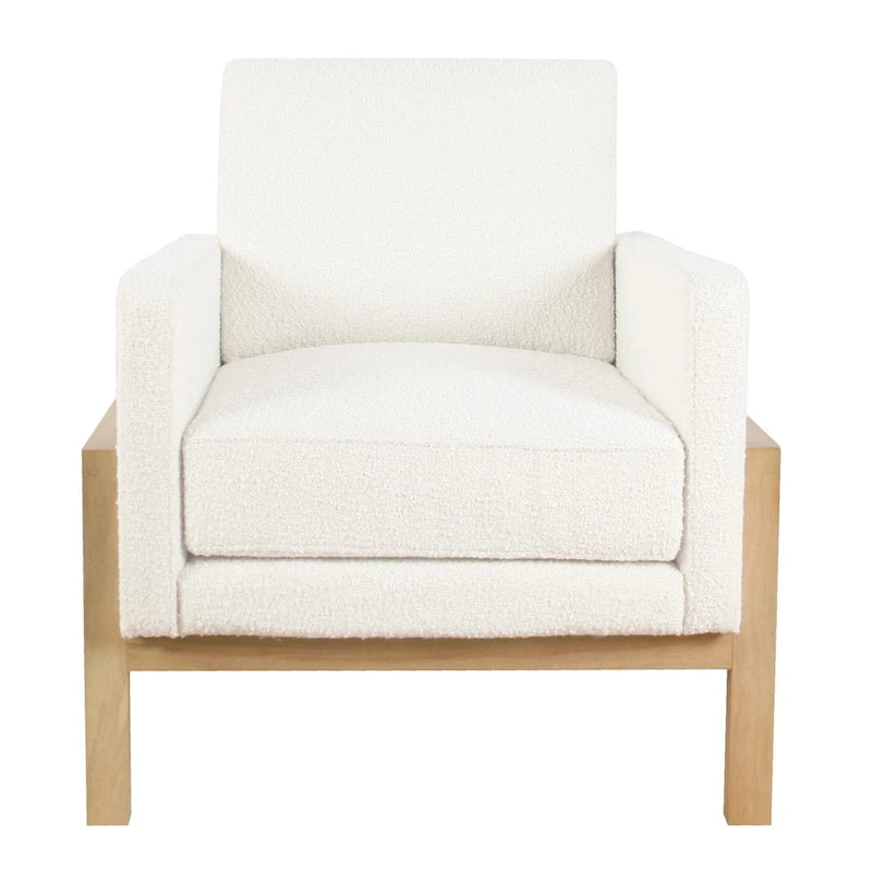 HomePop Modern Wood Frame Accent Chair