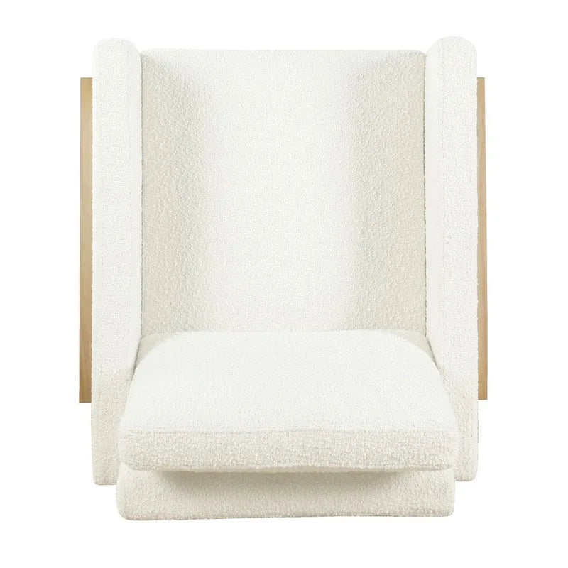 HomePop Modern Wood Frame Accent Chair