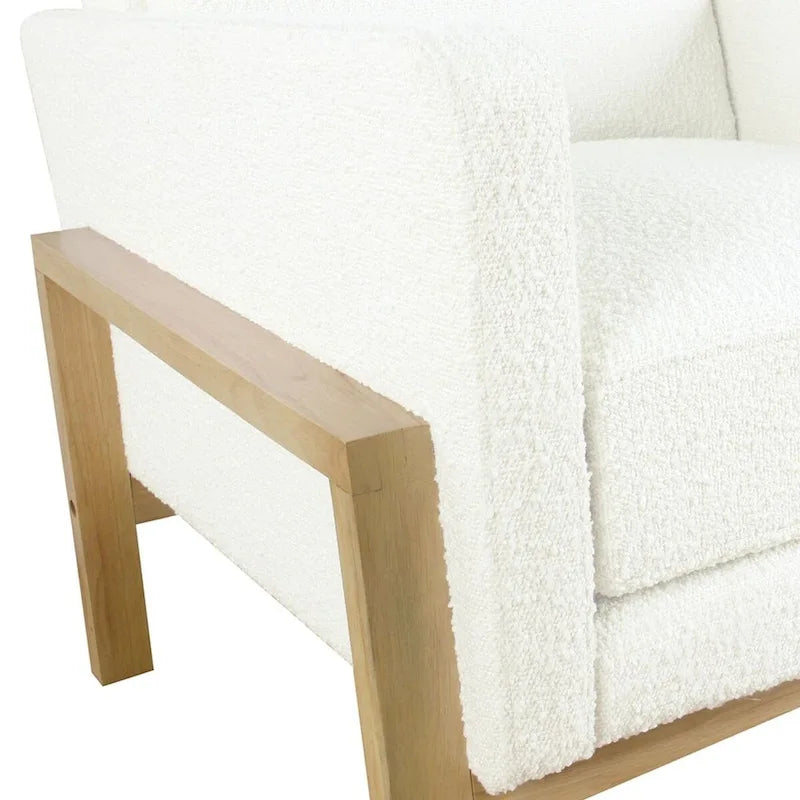 HomePop Modern Wood Frame Accent Chair