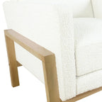 HomePop Modern Wood Frame Accent Chair