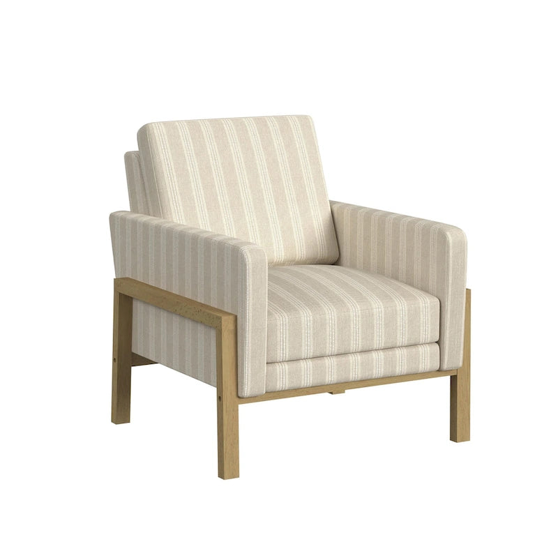 HomePop Modern Wood Frame Accent Chair