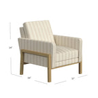 HomePop Modern Wood Frame Accent Chair
