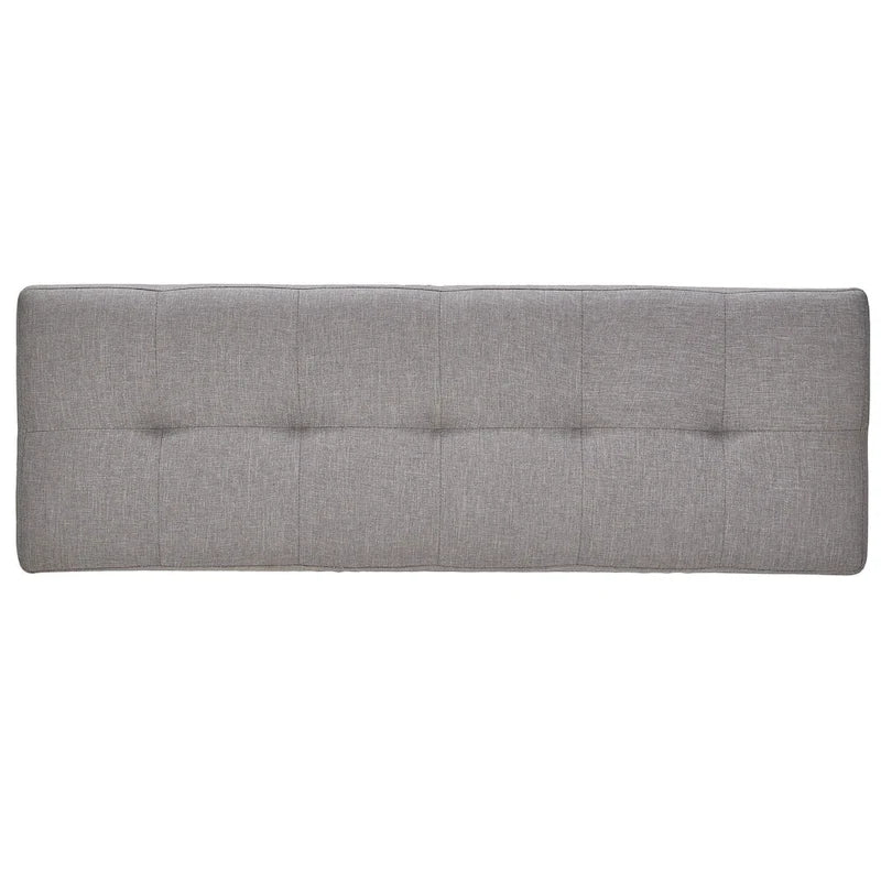 Sasha Oak Angled Leg Linen Dining Bench iNSPIRE Q Modern