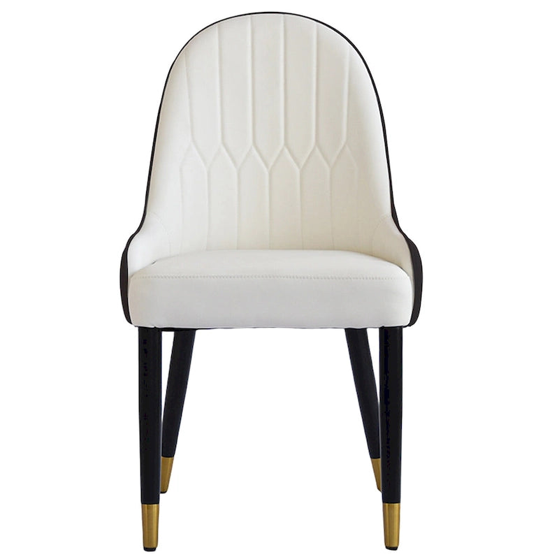 Set of 2 Modern Upholstered PU Leather Dining Chair