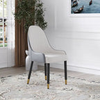 Set of 2 Modern Upholstered PU Leather Dining Chair