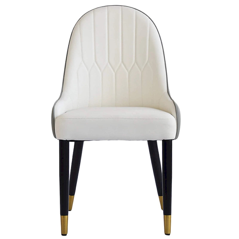 Set of 2 Modern Upholstered PU Leather Dining Chair