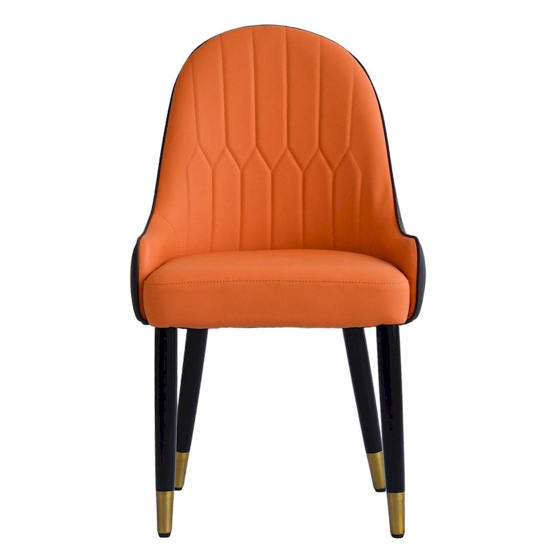 Set of 2 Modern Upholstered PU Leather Dining Chair