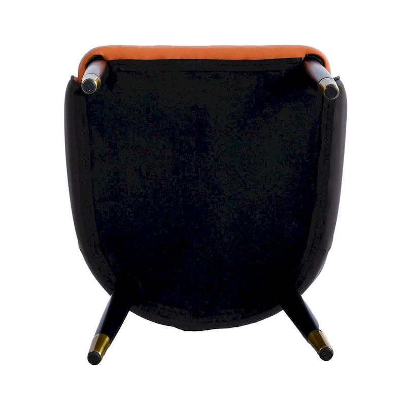 Set of 2 Modern Upholstered PU Leather Dining Chair