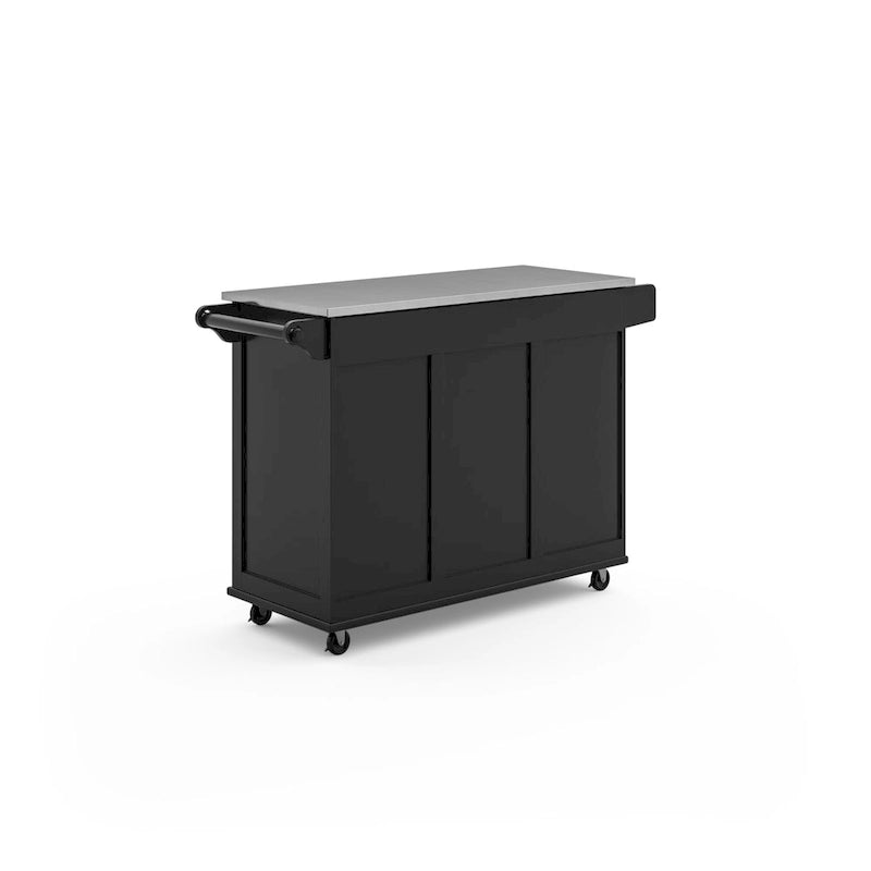 Dolly Madison Kitchen Cart with Stainless Steel Top by Homestyles