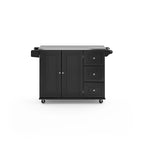 Dolly Madison Kitchen Cart with Stainless Steel Top by Homestyles