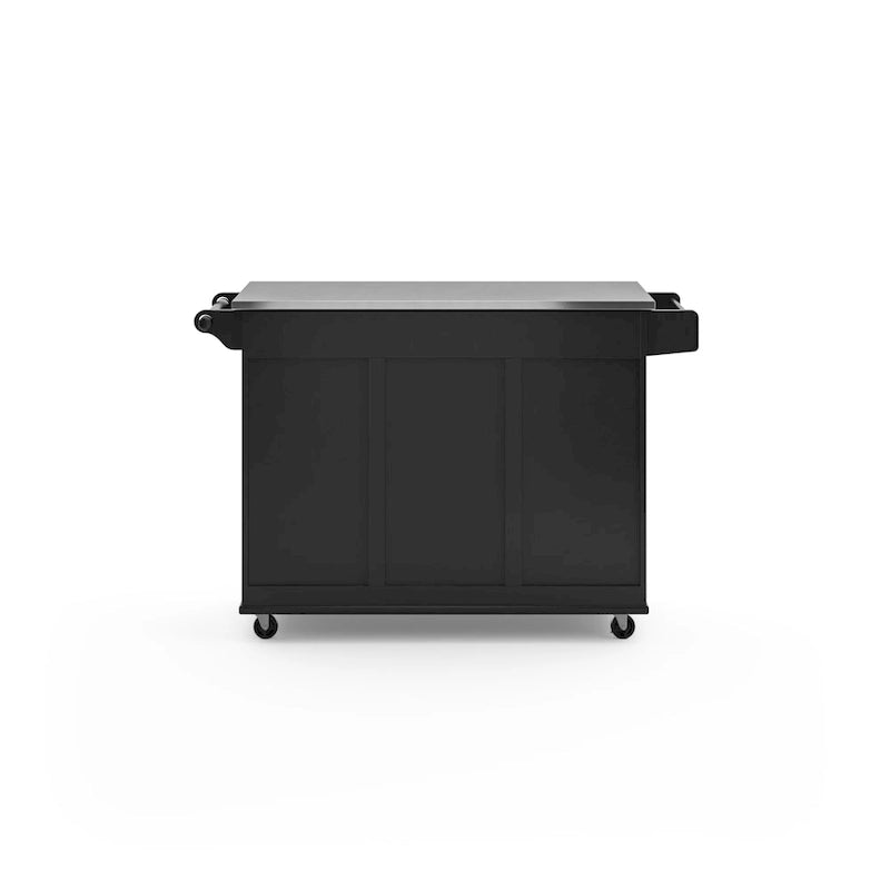 Dolly Madison Kitchen Cart with Stainless Steel Top by Homestyles