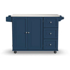 Dolly Madison Kitchen Cart with Stainless Steel Top by Homestyles