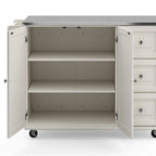 Dolly Madison Kitchen Cart with Stainless Steel Top by Homestyles