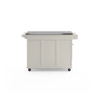 Dolly Madison Kitchen Cart with Stainless Steel Top by Homestyles