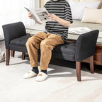 HOMCOM End of Bed Bench with Button Tufted Design, Upholstered Bench