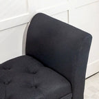 HOMCOM End of Bed Bench with Button Tufted Design, Upholstered Bench