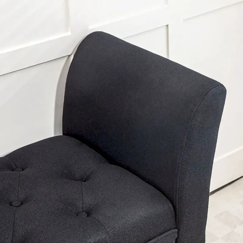 HOMCOM End of Bed Bench with Button Tufted Design, Upholstered Bench
