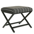 Porch & Den Boucher Modern Metal X-base Square Ottoman